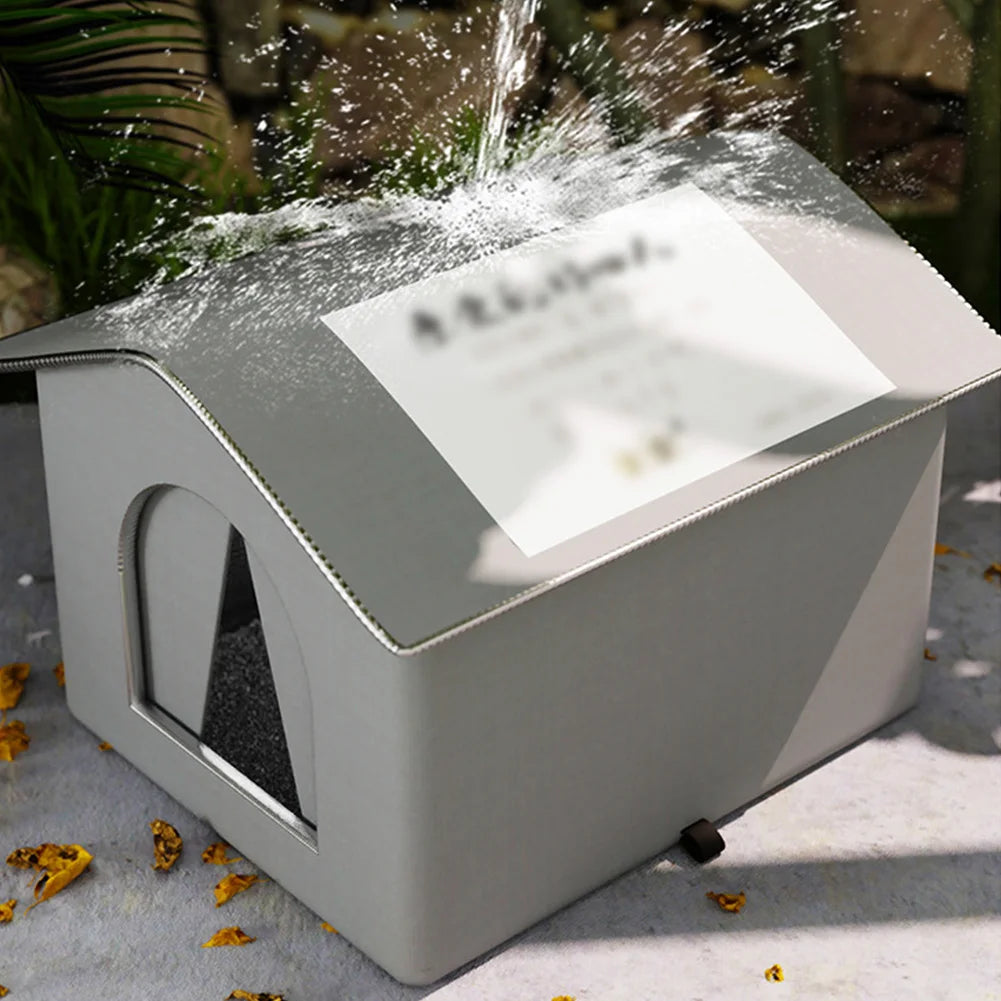 Weatherproof Feral Cat Shelter Outdoor Cat House For Winter Stray Cats And Small Pets