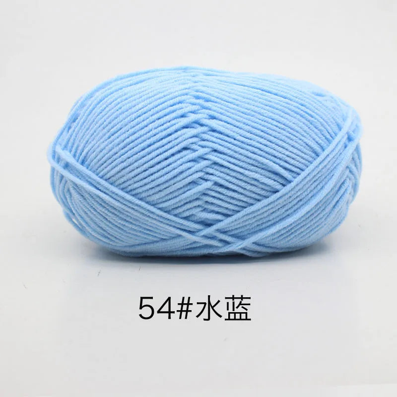 Milk Cotton 4 Ply Yarn For Crochet And Knitting Crafts