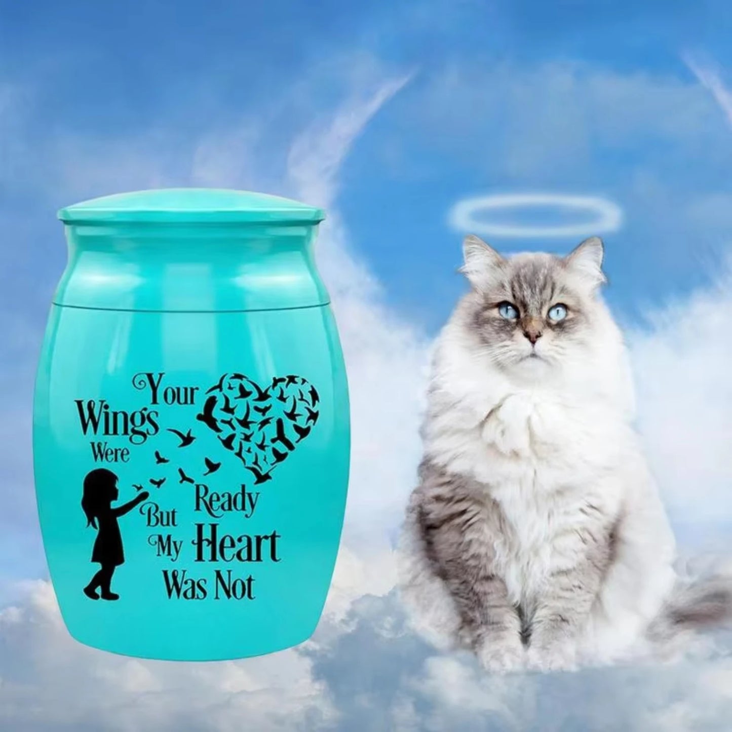 Small Pet Cremation Urn For Personalized Memorial Keepsake