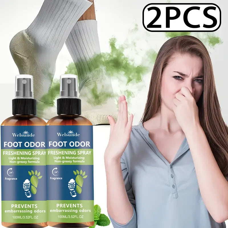 Welsunde Natural Foot And Shoe Odor Control Deodorant Spray