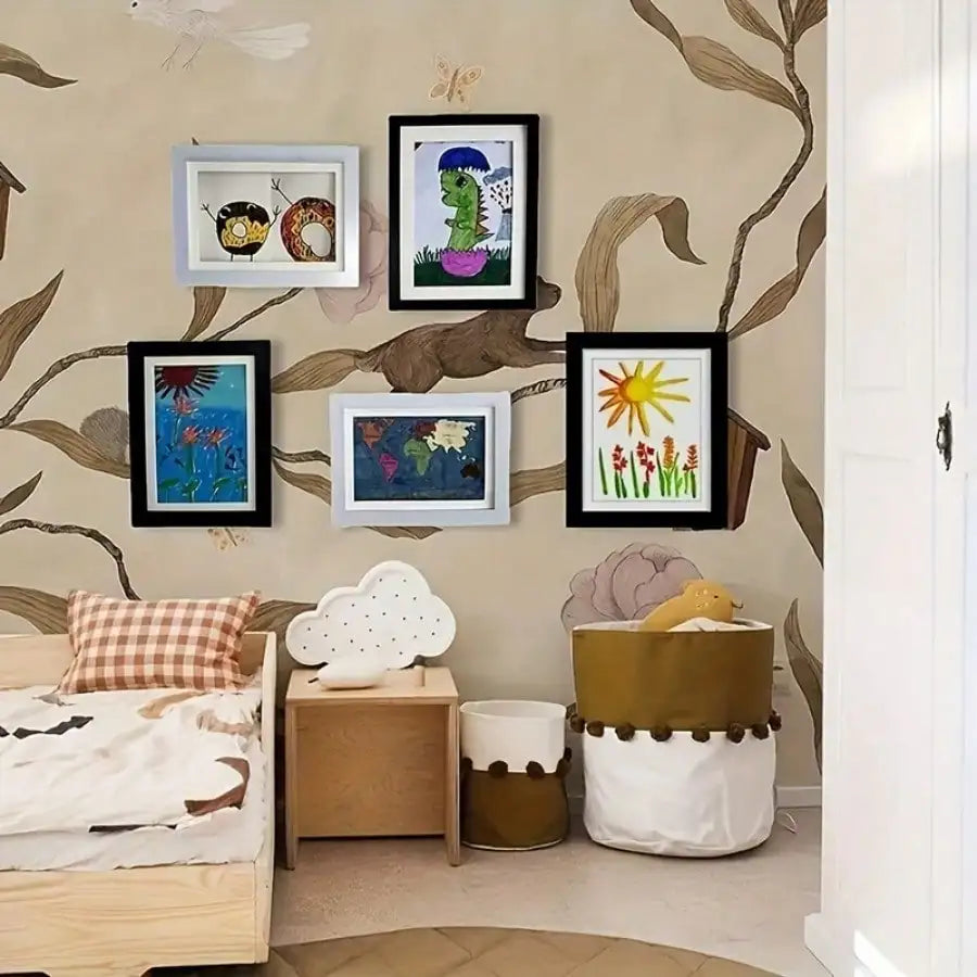 Magnetic Front Opening Art Display Frame For Kids Wall Decor