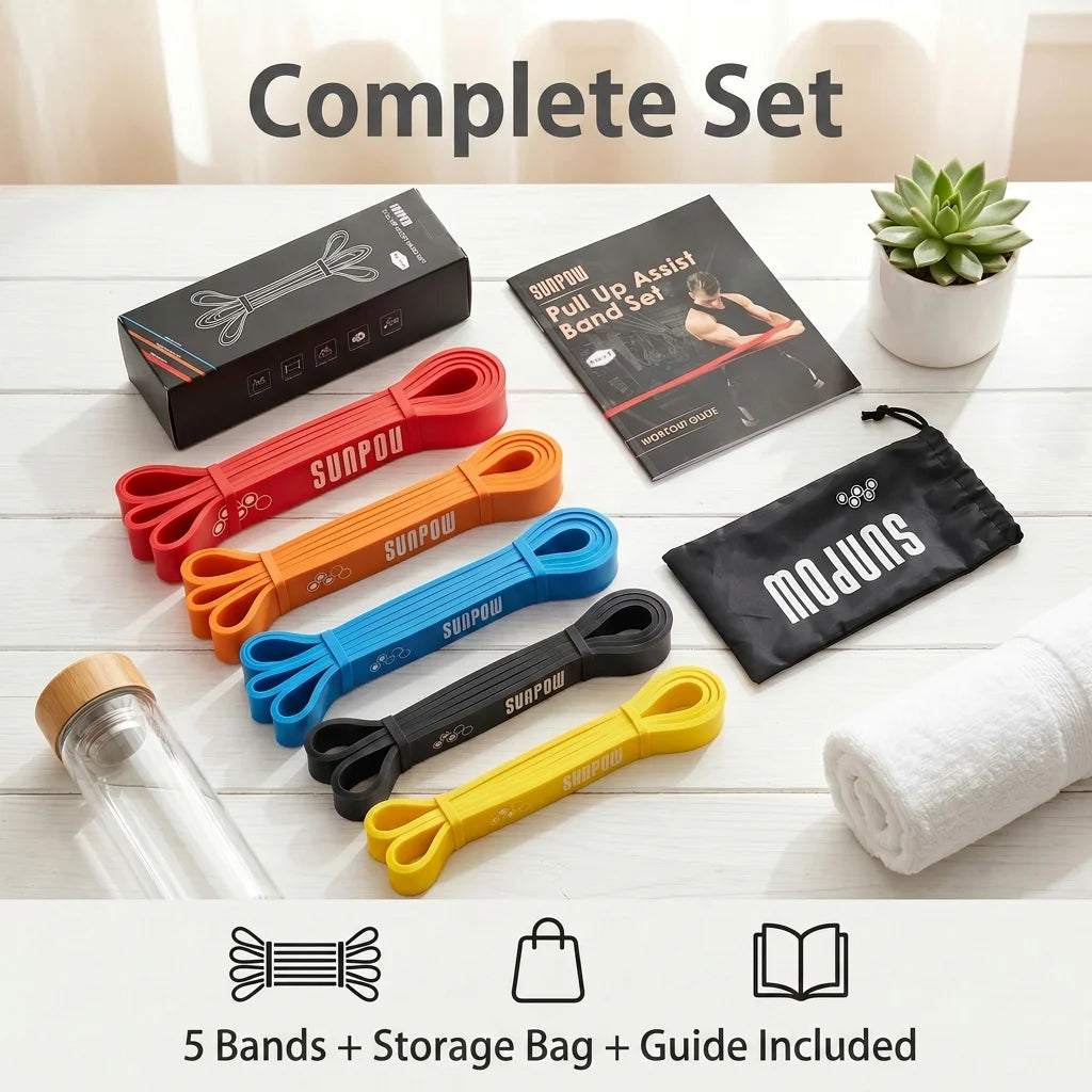 Sunpow Heavy Duty Natural Latex Pull Up Assistance Bands