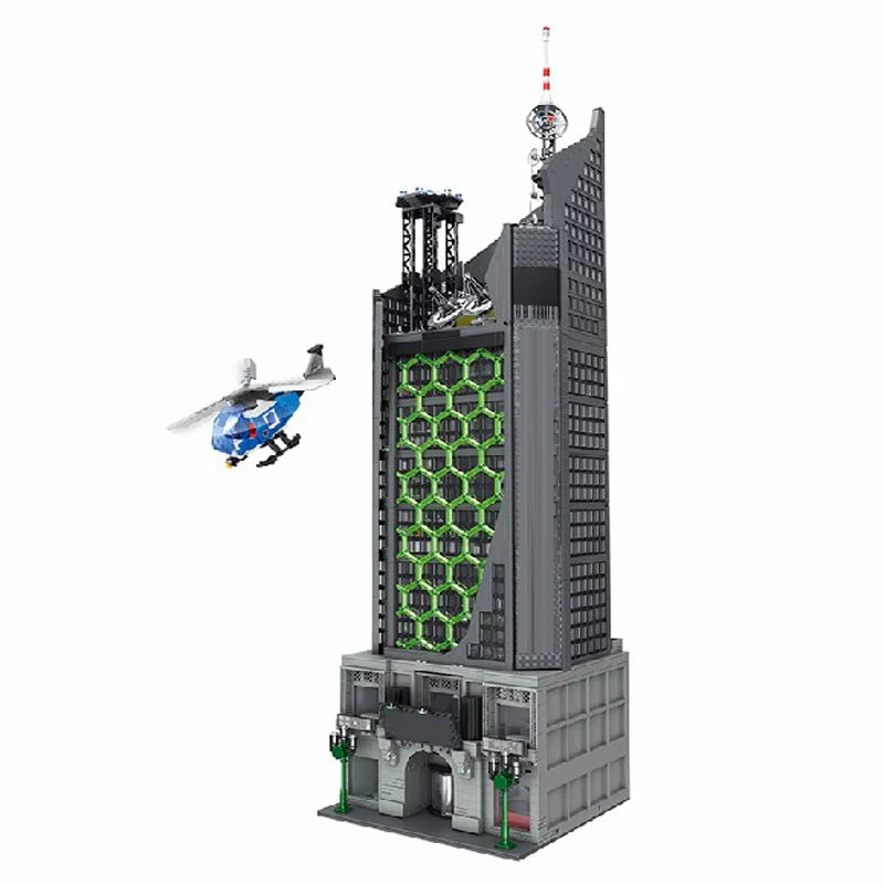 Barweer Spider Oscorp Tower Building Blocks Model Kit