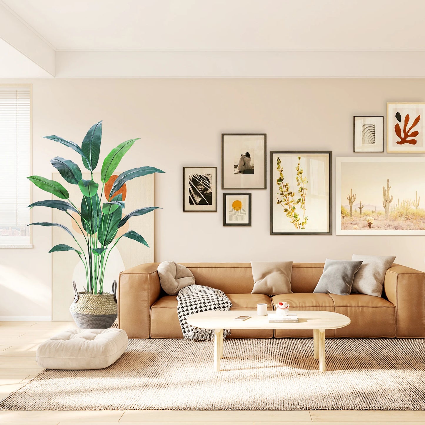 Studyset Artificial Bird of Paradise Plant for Indoor Outdoor Decor