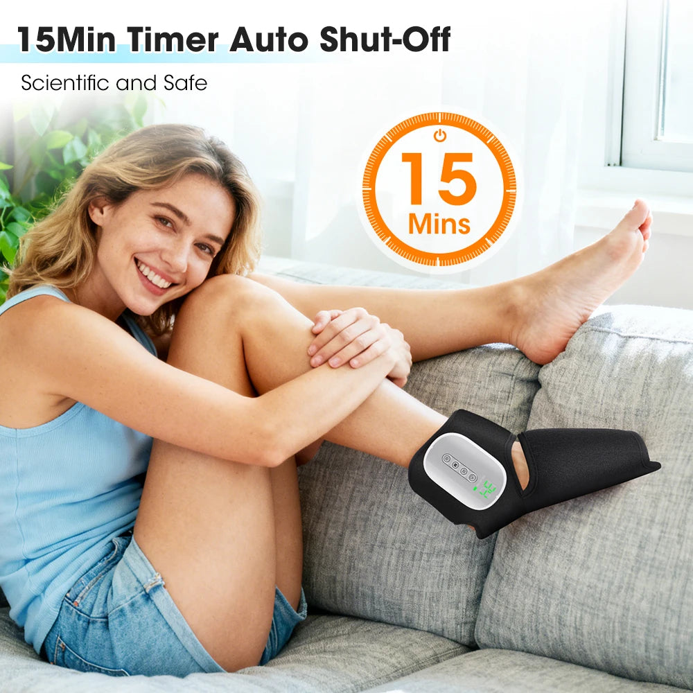 Moajaza Wireless Air Pressure Ankle Massager With Heating And Compression