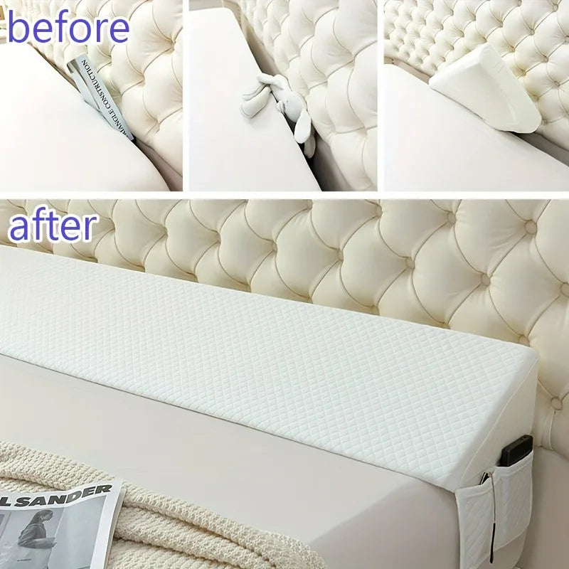 Bed Wedge Memory Foam Pillow For Snoring Relief And Spinal Alignment