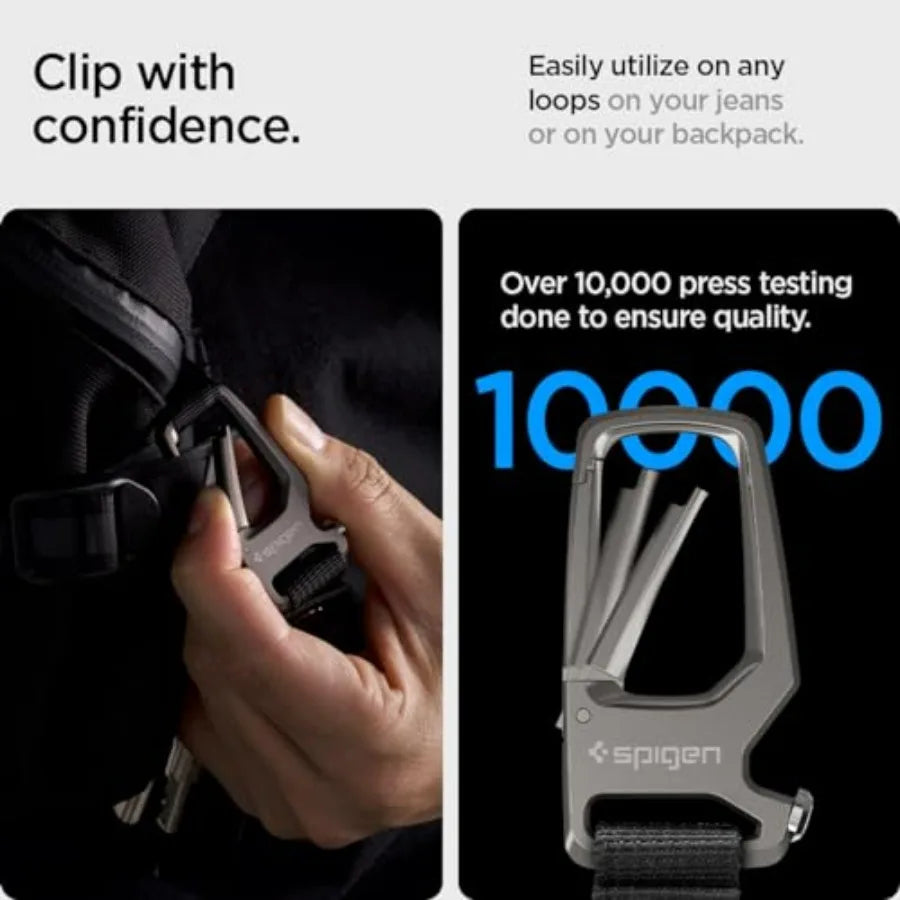 Spigen Life Carabiner Key Ring Clip Bottle Opener Keychain
