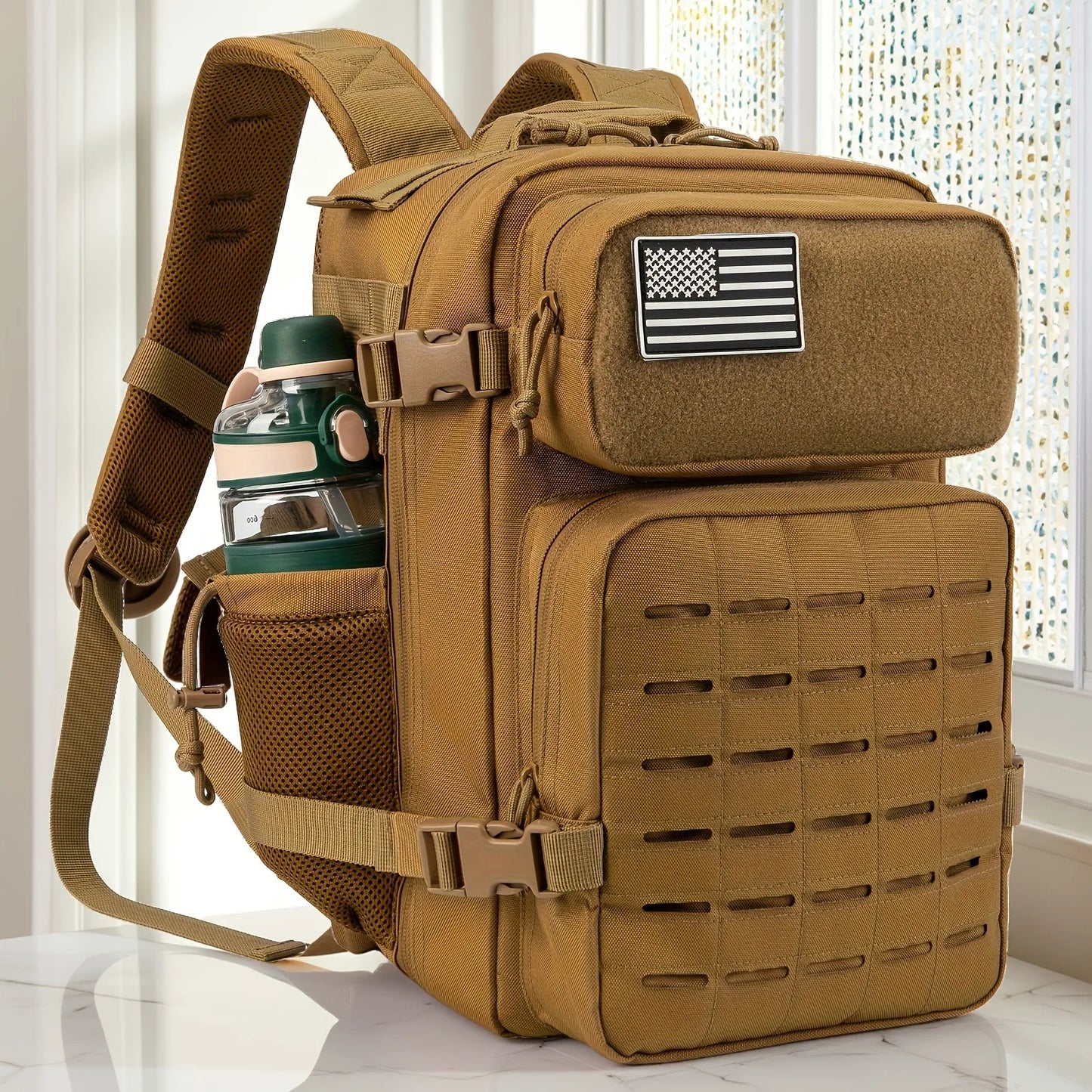 ReFire Gear Tactical Molle Bug Out Bag Dual Cup Holder