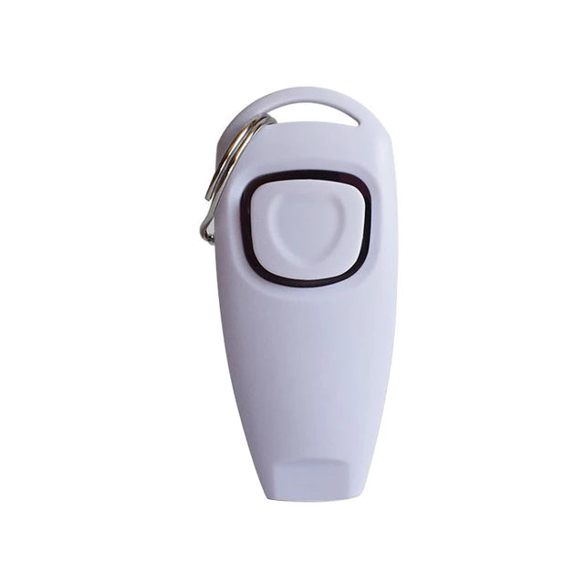 Dog Clicker And Whistle 2 In 1 Training Aid With Key Ring