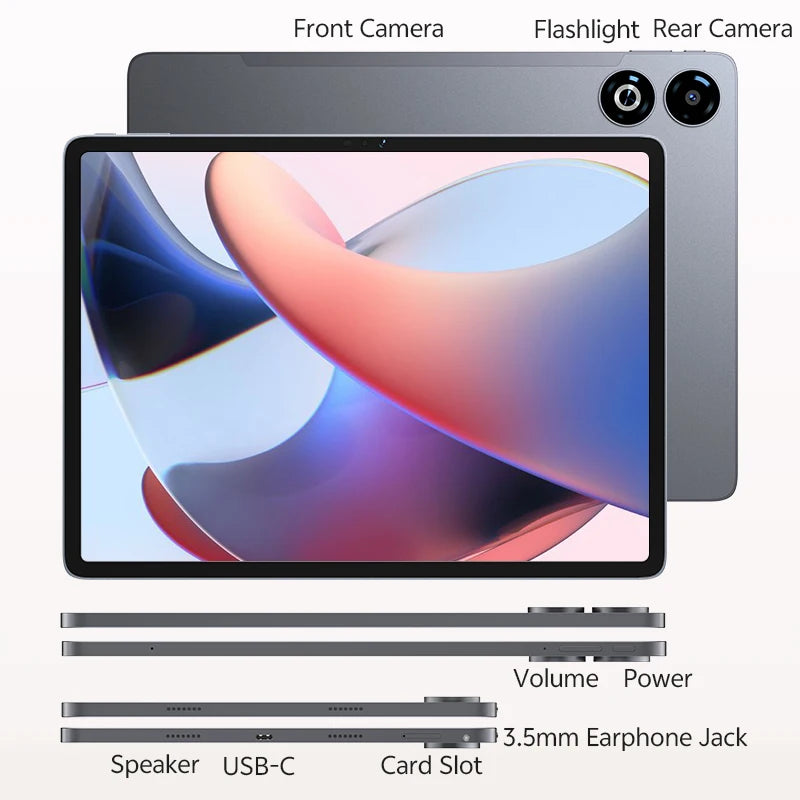 SVITOO Android Tablet 2K Display Unisoc T7300 8GB RAM 128GB LTE