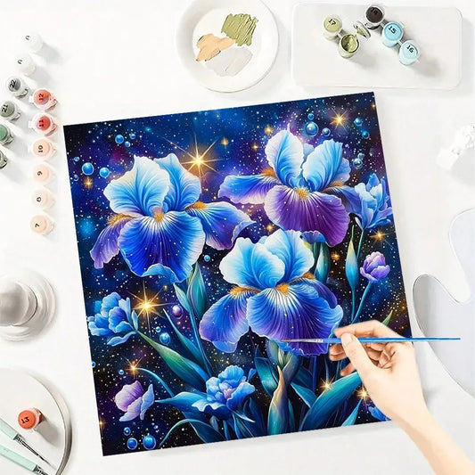 Flowers Paint By Numbers Kit For Adults On Canvas Decor