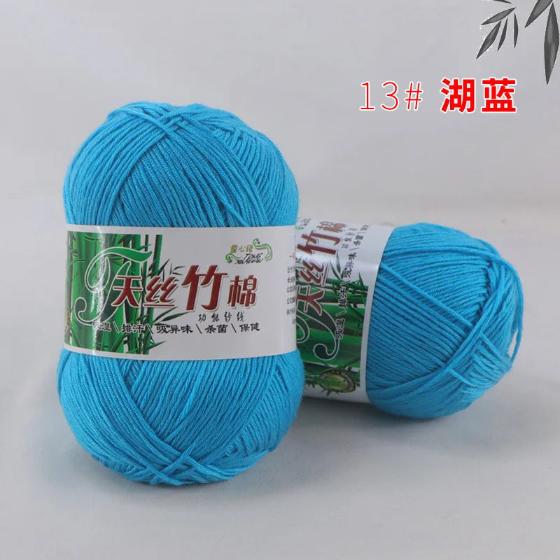 Cotton Bamboo Blend Yarn Hand Knitting Crochet DIY Sweater Dolls
