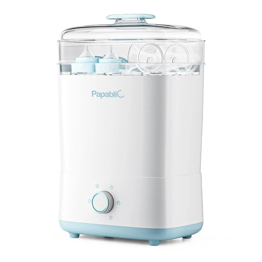 Electric Baby Bottle Sterilizer and Dryer, Large Capacity 10 Bottles, Steam Sanitizer for Pacifiers and Pump Parts