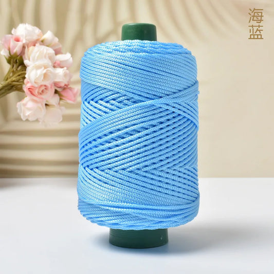NONECN Ice Silk Yarn Lightweight Blended Polyester For DIY Crochet
