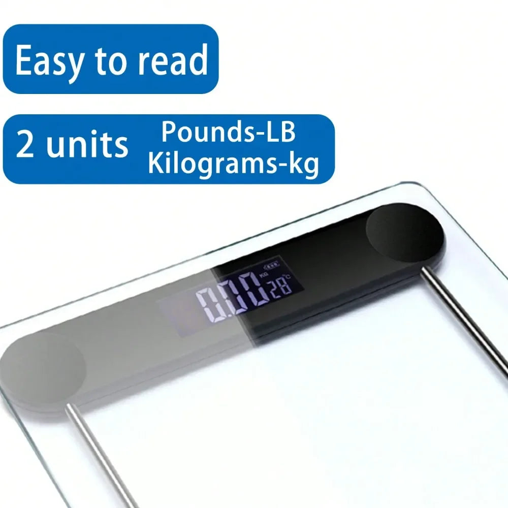 Smart Body Fat Scale With LED Display And Glass Platform