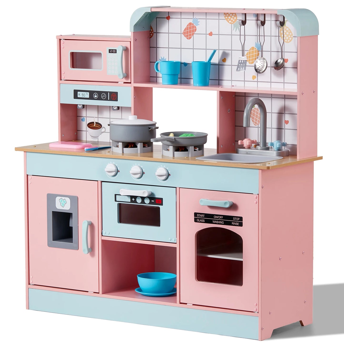 SucceBuy Pretend Play Cooking Toy Chef Set With Lights And Sounds