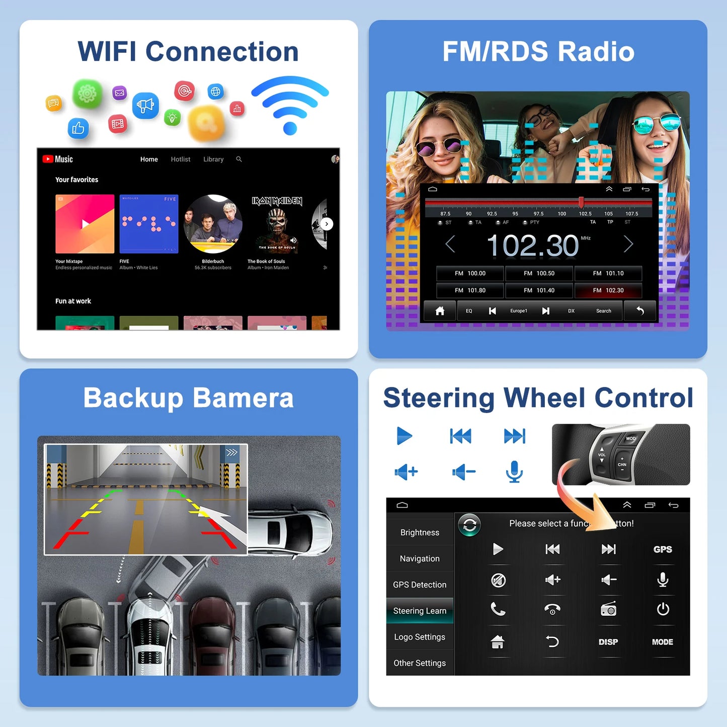 Car Stereo With GPS Navi For Toyota Camry CarPlay Android Auto 4GB RAM 64GB