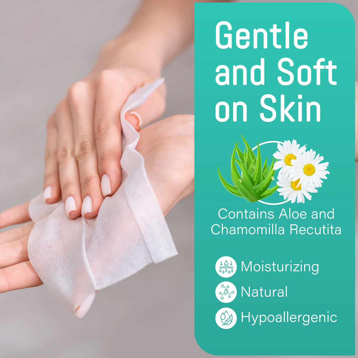 Flushable Septic Safe Plant Based Wet Wipes for Home Cleaning