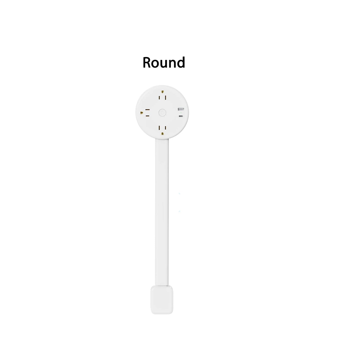 3 Retractable USB C Power Strip US Plug Wall Socket