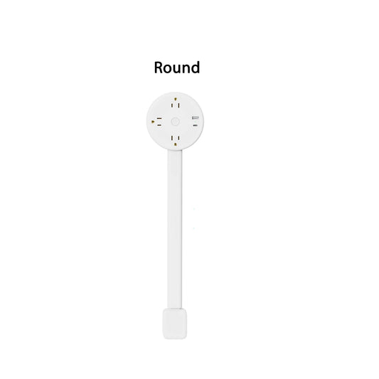 3 Retractable USB C Power Strip US Plug Wall Socket