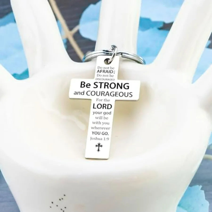Cross Keychain Jesus Bible Verse Accessories For Christians