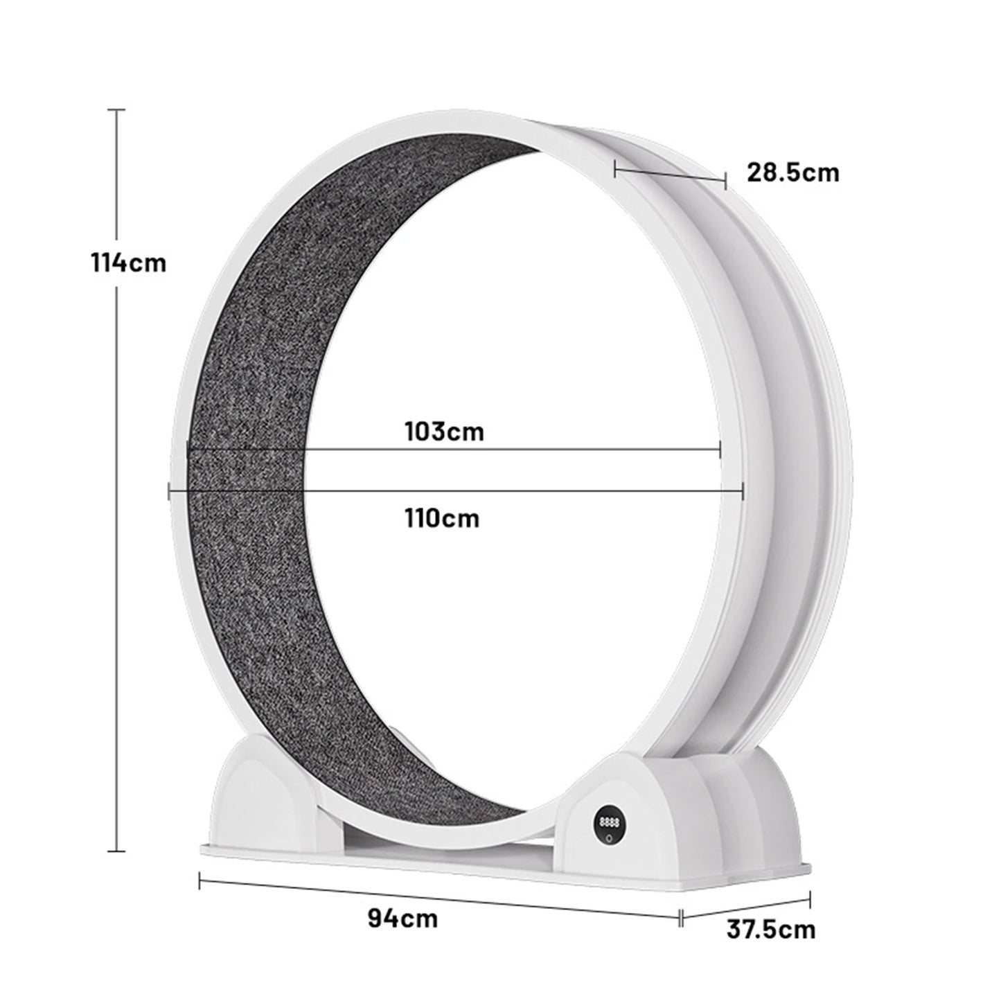 HiMISS Cat Exercise Wheel For Indoor Cats Quiet Pedometer Treadmill