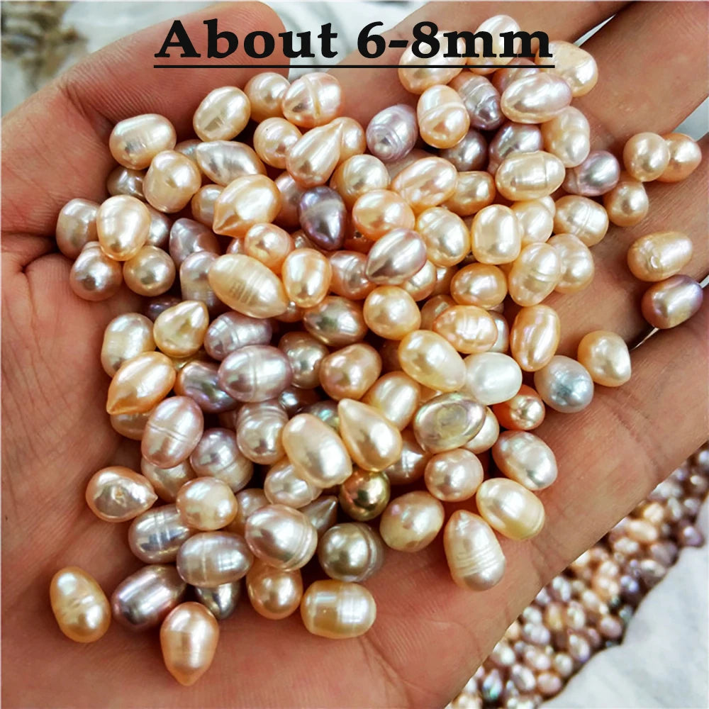 Natural Cultured Oyster Freshwater Pearl Beads Mixed Colors Jewelry Making