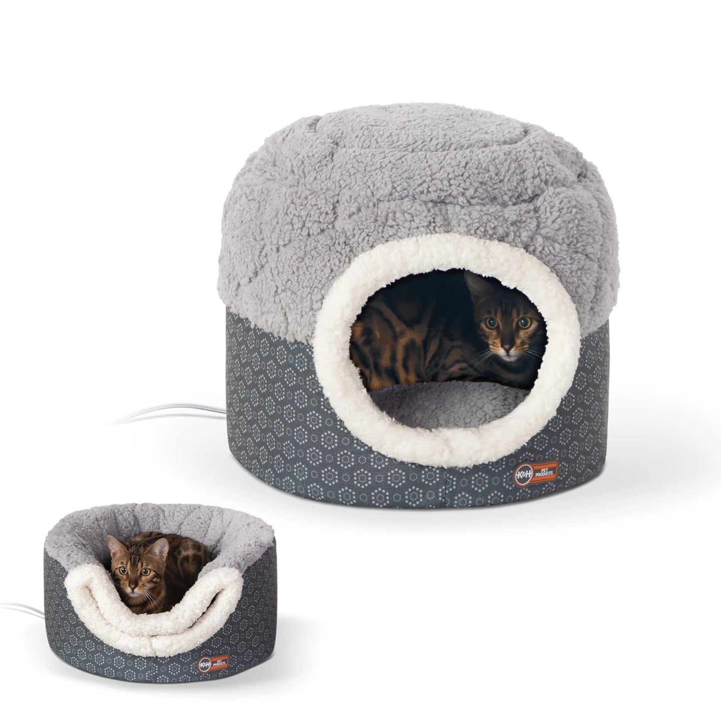 Heated Cat Bed With ThermoPet Nest Design For Cozy Cats