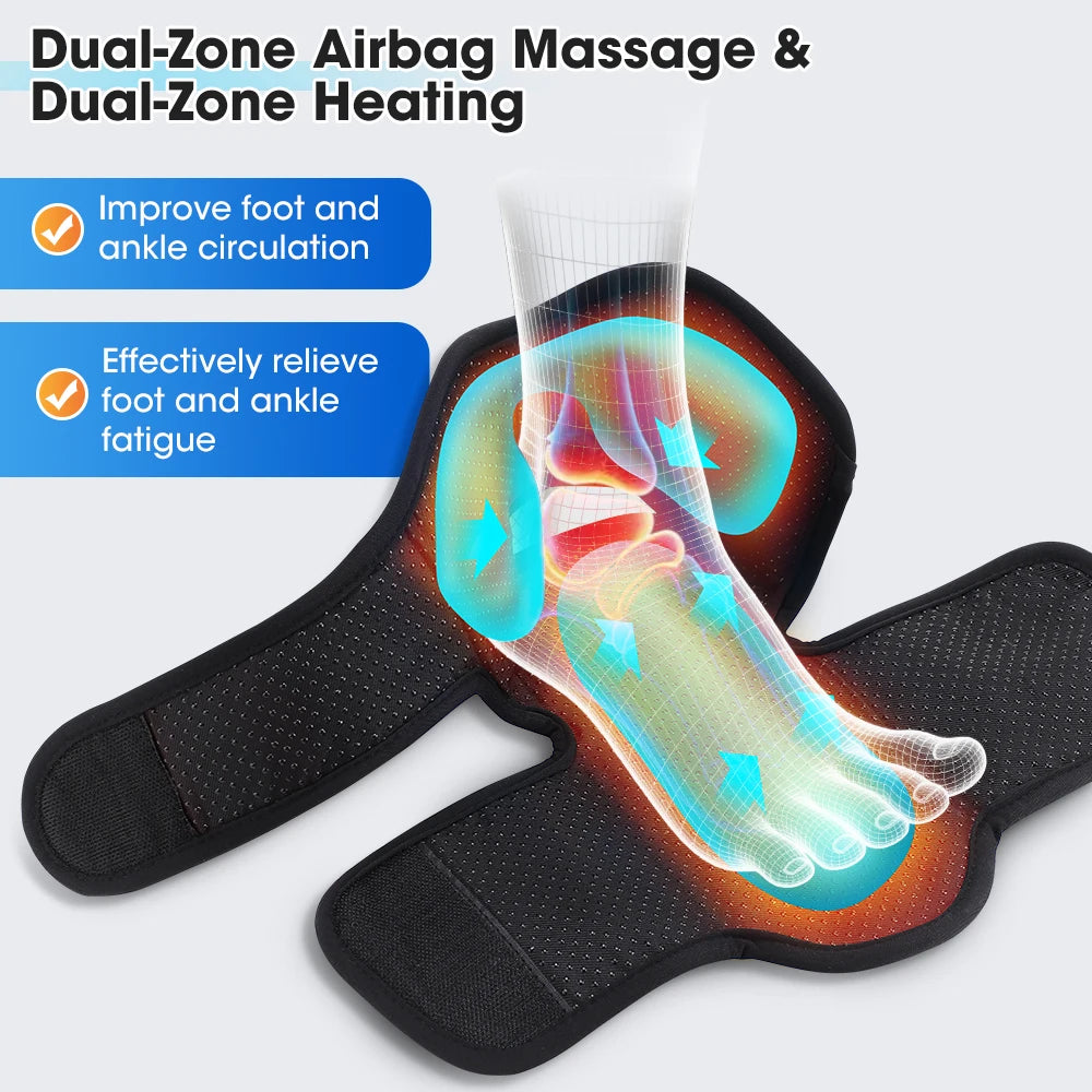 Moajaza Wireless Air Pressure Ankle Massager With Heating And Compression