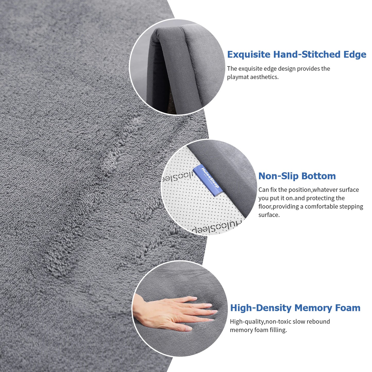 Huloo Sleep Baby Crawling Play Mats Non Slip Foam Rug