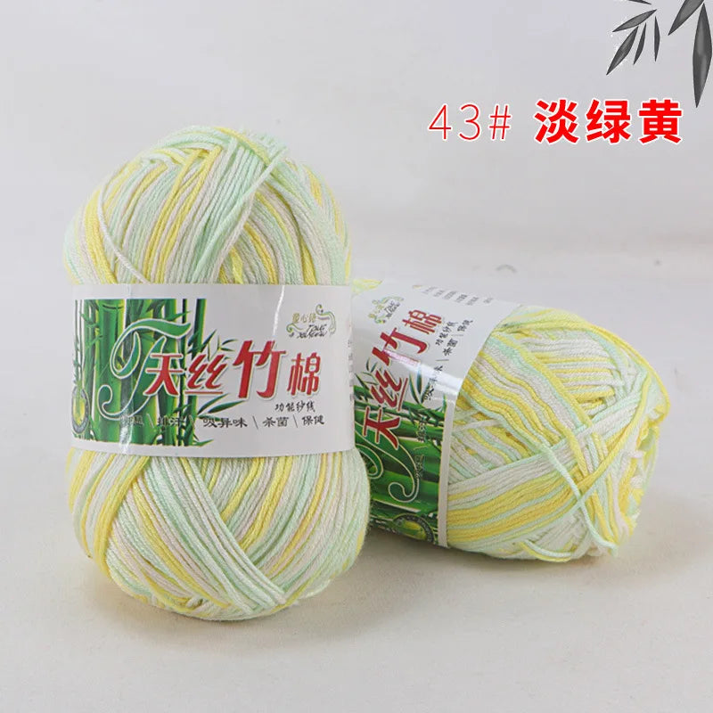 Cotton Bamboo Blend Yarn Hand Knitting Crochet DIY Sweater Dolls