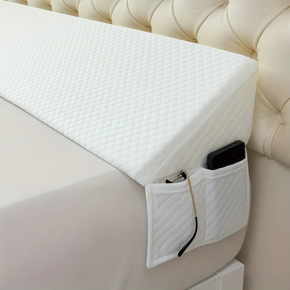 Bed Wedge Memory Foam Pillow For Snoring Relief And Spinal Alignment