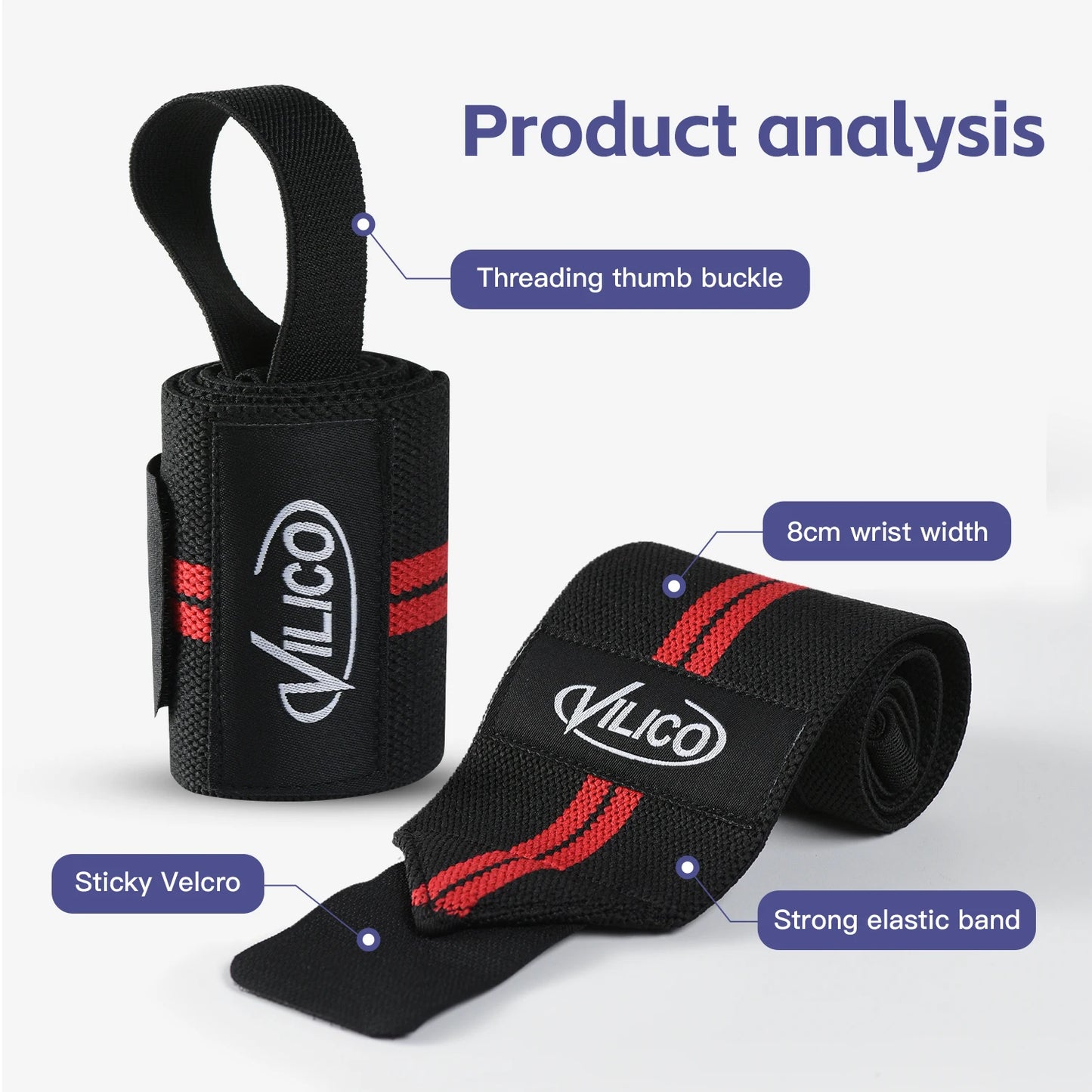 Wrist Support Wraps Straps For Extra Strength Weight Lifting