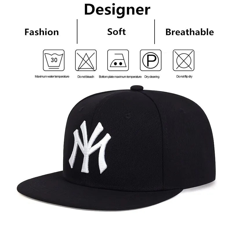 Unisex Letter Embroidery Hip Hop Cap Adjustable Sunscreen Baseball Cap