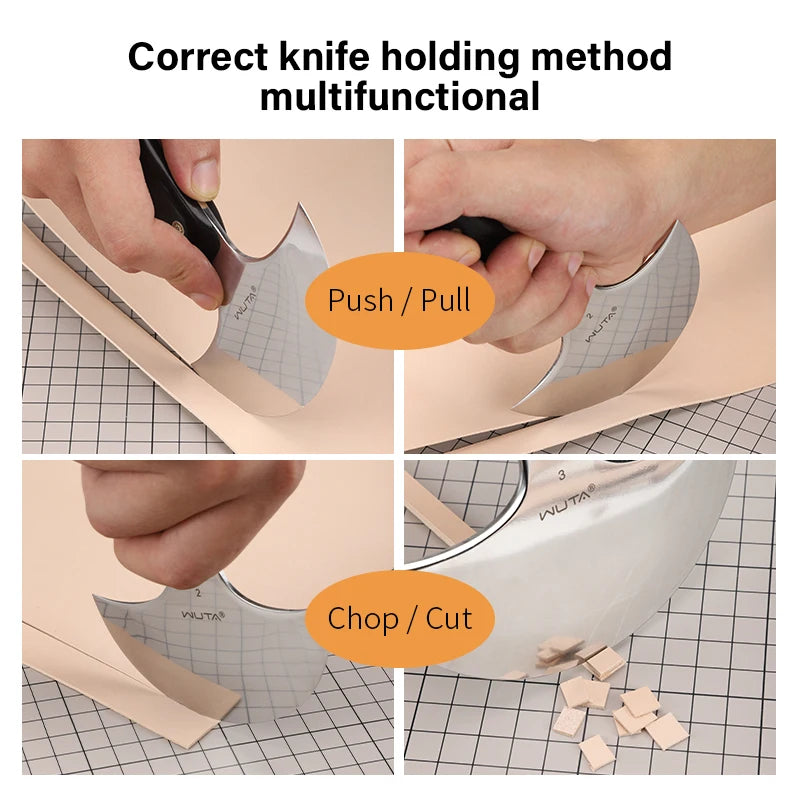 WUTA Professional Round Head Leather Skiving and Cutting Knife