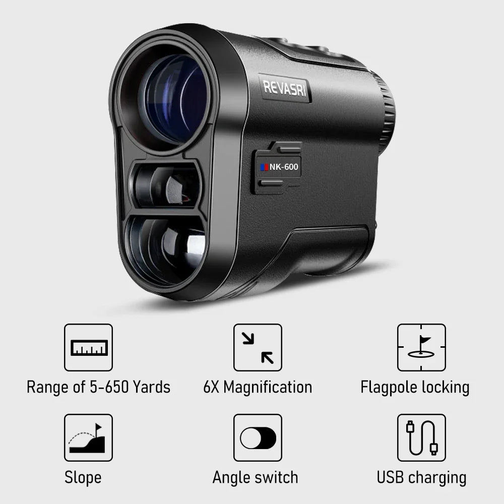 Revasri Golf Rangefinder With Slope Vibration And Flag Lock