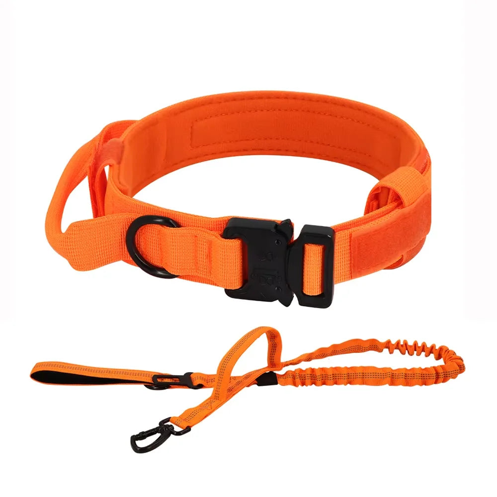PETRAVEL Adjustable Tactical Dog Training Collar and Leash Set