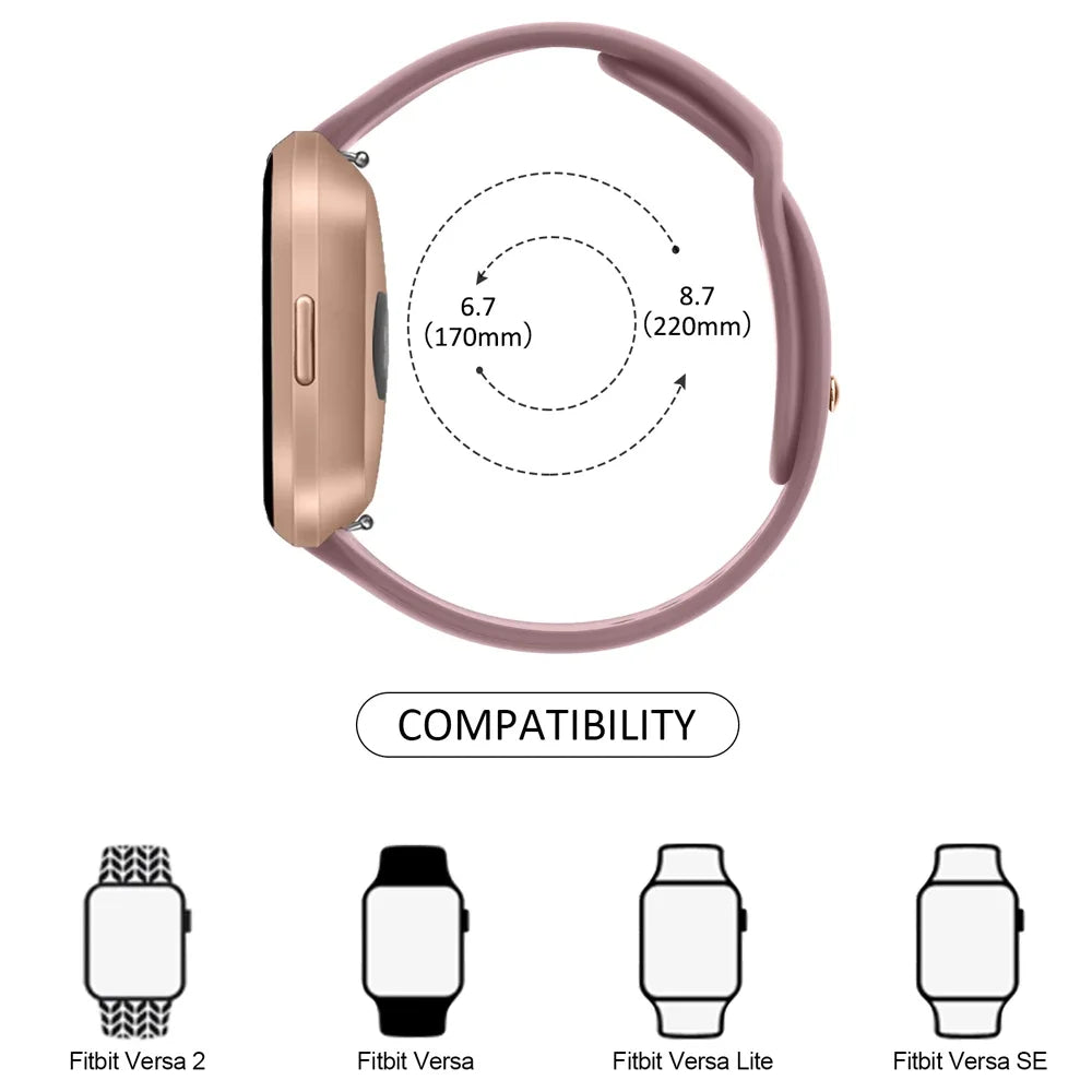 Tobfit Silicone Watch Band for Fitbit Versa Lite and Sense