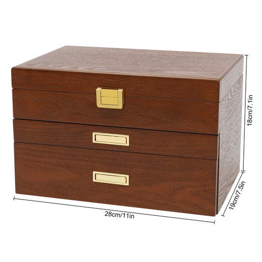 Plastic Jewelry And Watch Display Case Organizer Storage Box