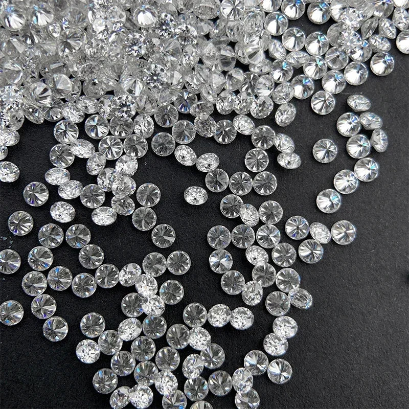 HMJ Loose Moissanite Stone Round Cut VVS1 Excellent For DIY Jewelry