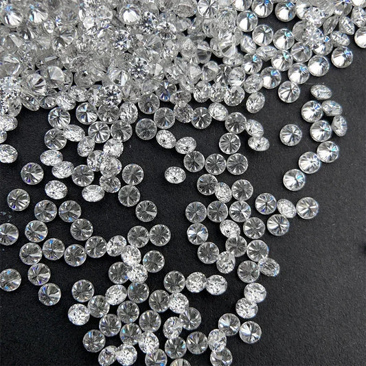 HMJ Loose Moissanite Stone Round Cut VVS1 Excellent For DIY Jewelry