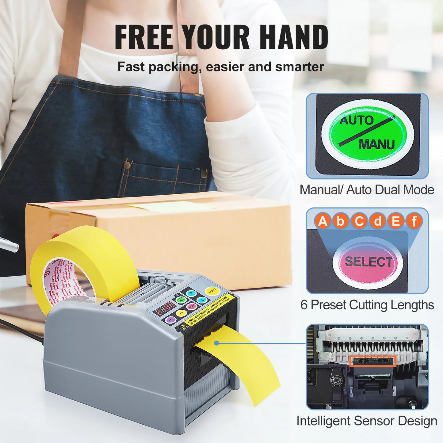 SucceBuy ZCUT9 Automatic Adhesive Tape Cutter