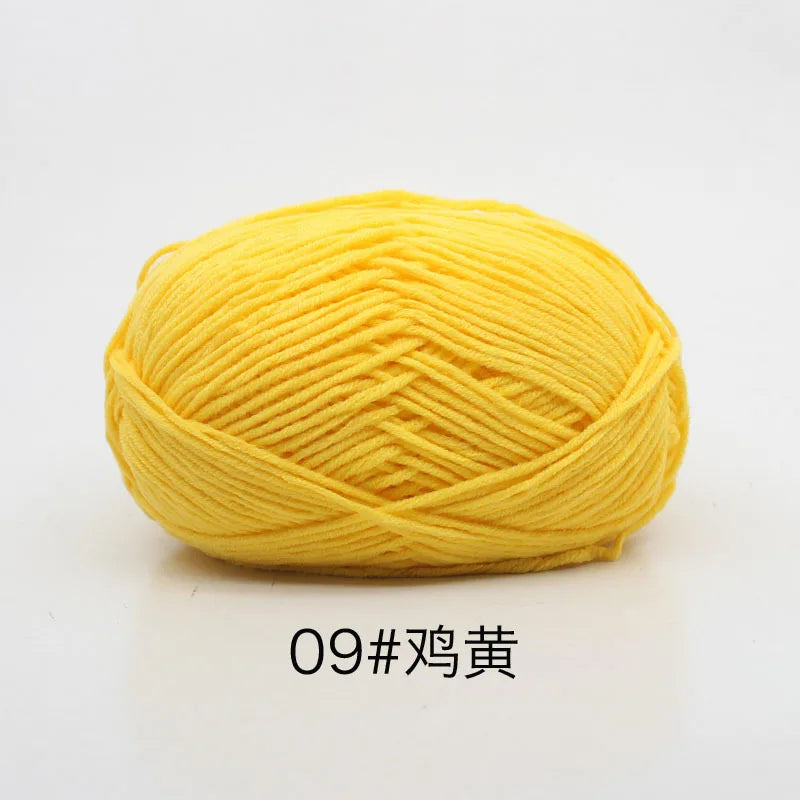 Milk Cotton 4 Ply Yarn For Crochet And Knitting Crafts
