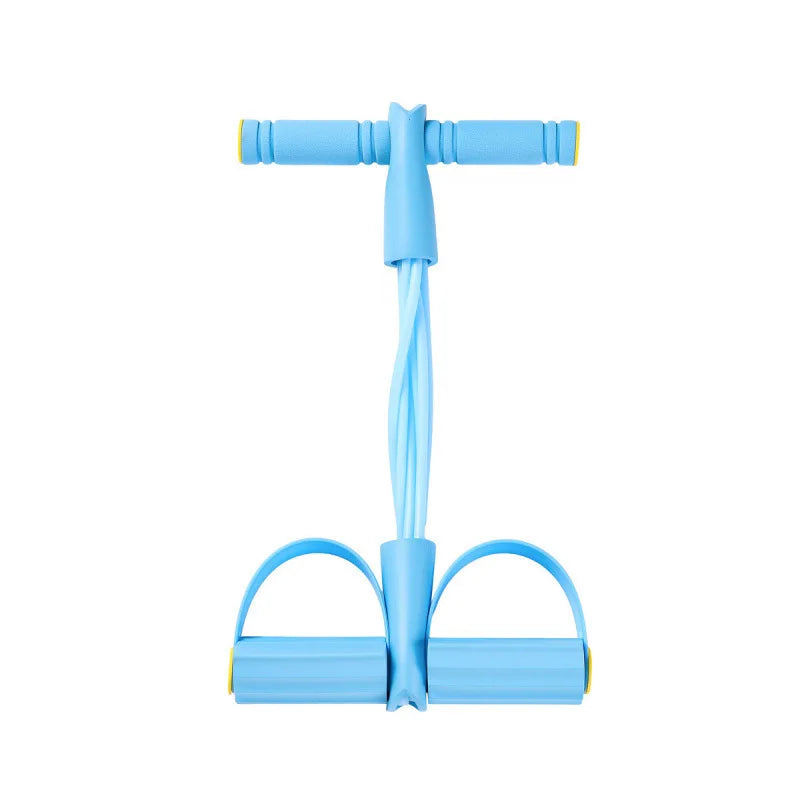 Natural Rubber Pedal Resistance Bands With Handles Fitness Equipment