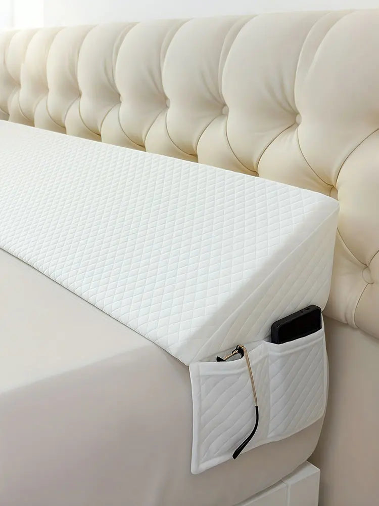 Bed Wedge Memory Foam Pillow For Snoring Relief And Spinal Alignment