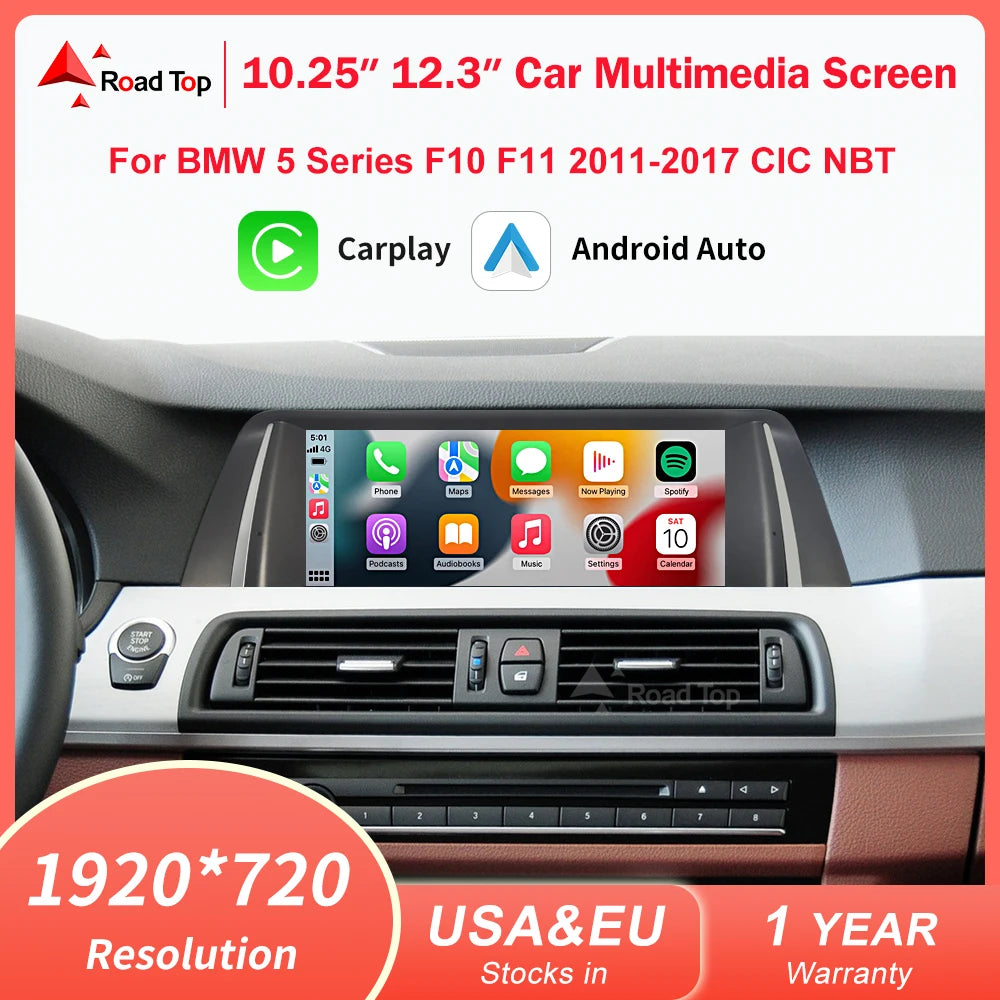 Road Top Wireless CarPlay Android Auto Receiver For BMW F10F11