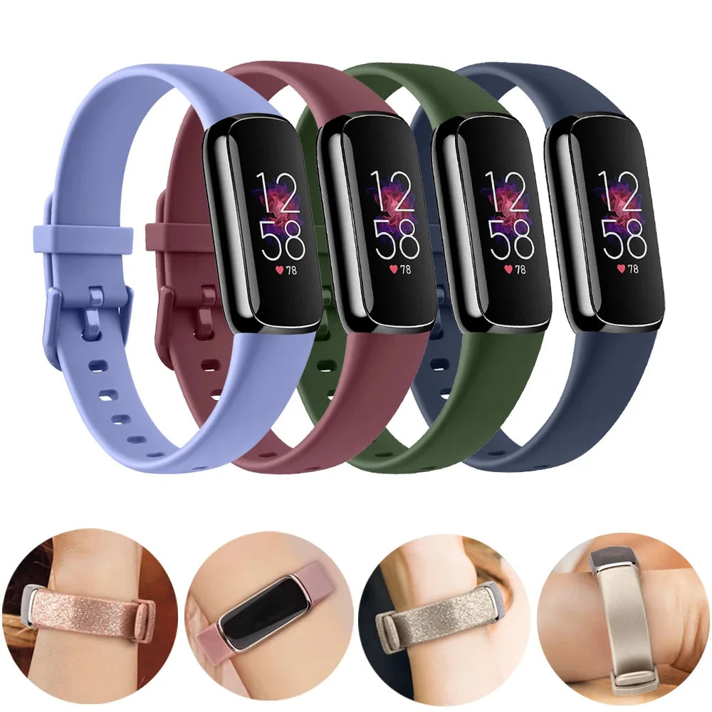 Tobfit Soft Silicone Band For Fitbit Luxe Waterproof Replacement Strap