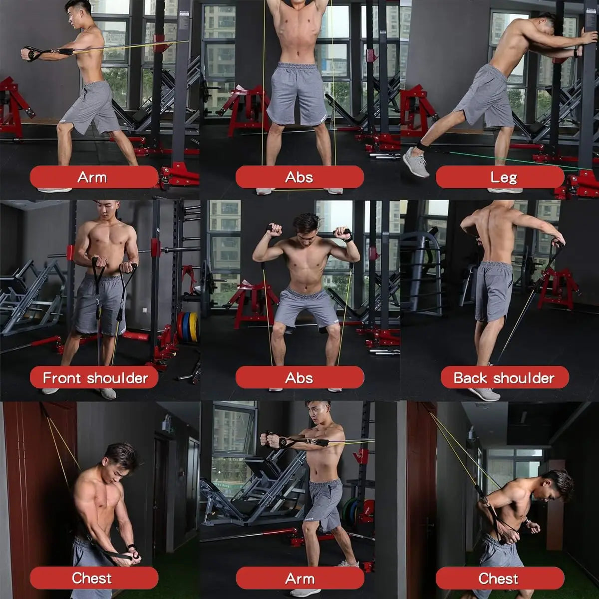 Whatafit Resistance Bands With Handles And Door Anchor