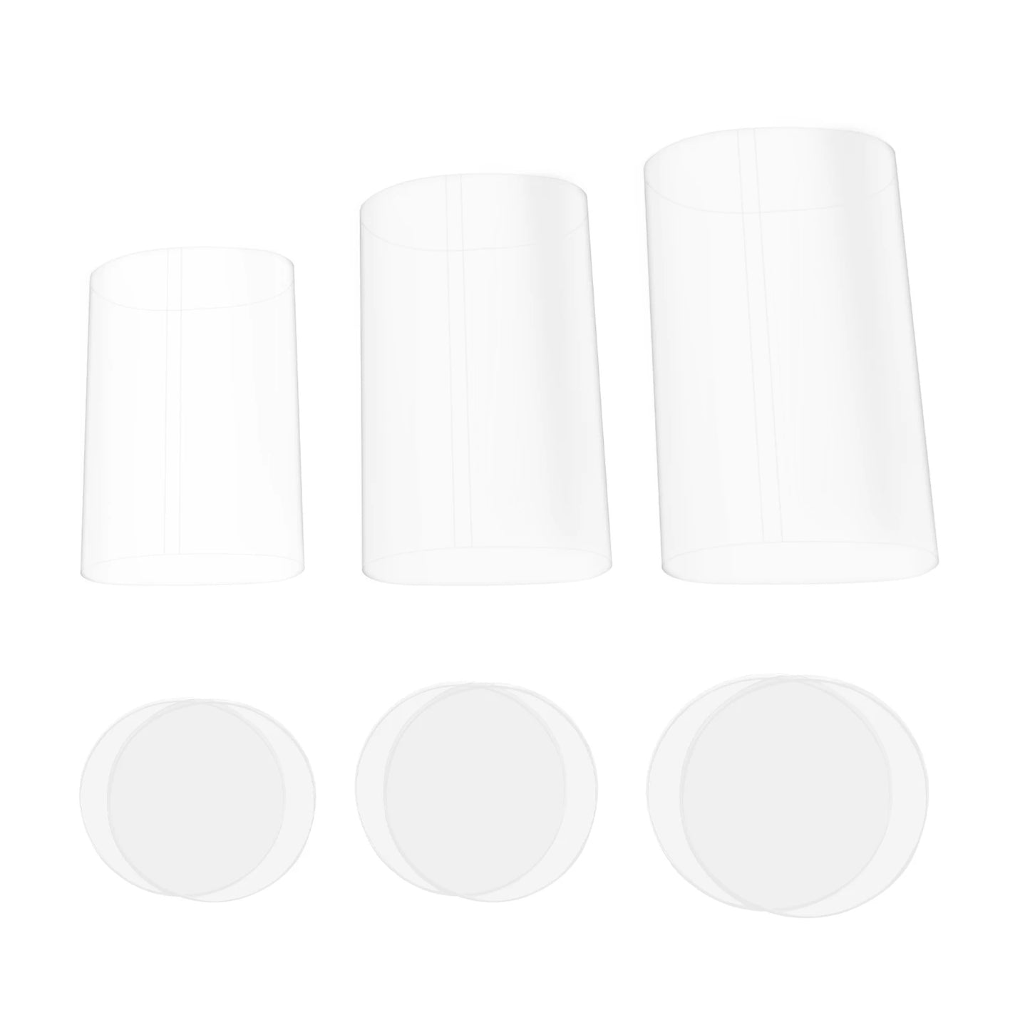 Bymaocar Deluxe Transparent Cylinder Display Stands For Spectacular Wedding Decor