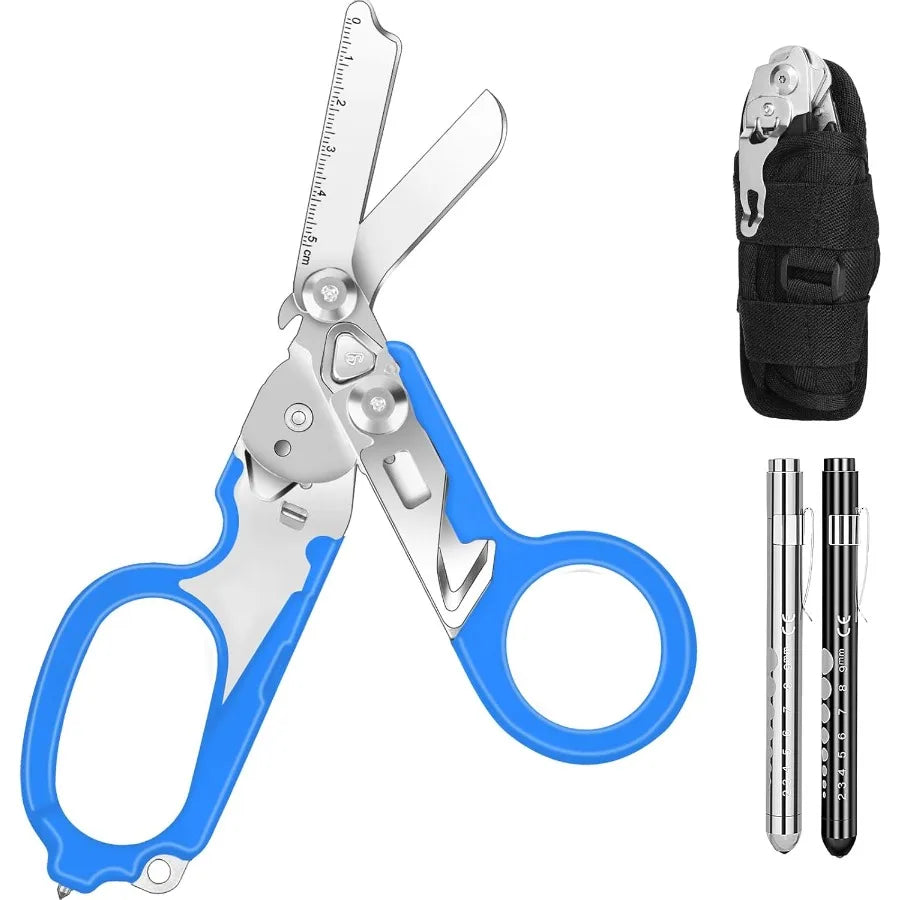 Six In One Emergency Response Shears Stainless Steel Trauma Shears